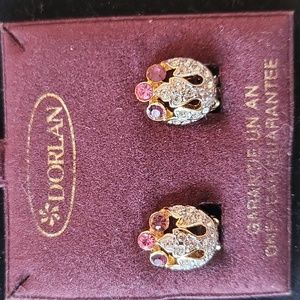 Vintage D'Orlan Floral Earrings